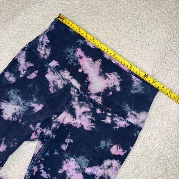 Lululemon Size 10 High Rise Align Leggings 25” Tie Dye Mineral Blue GUC Pilling - Picture 3 of 10